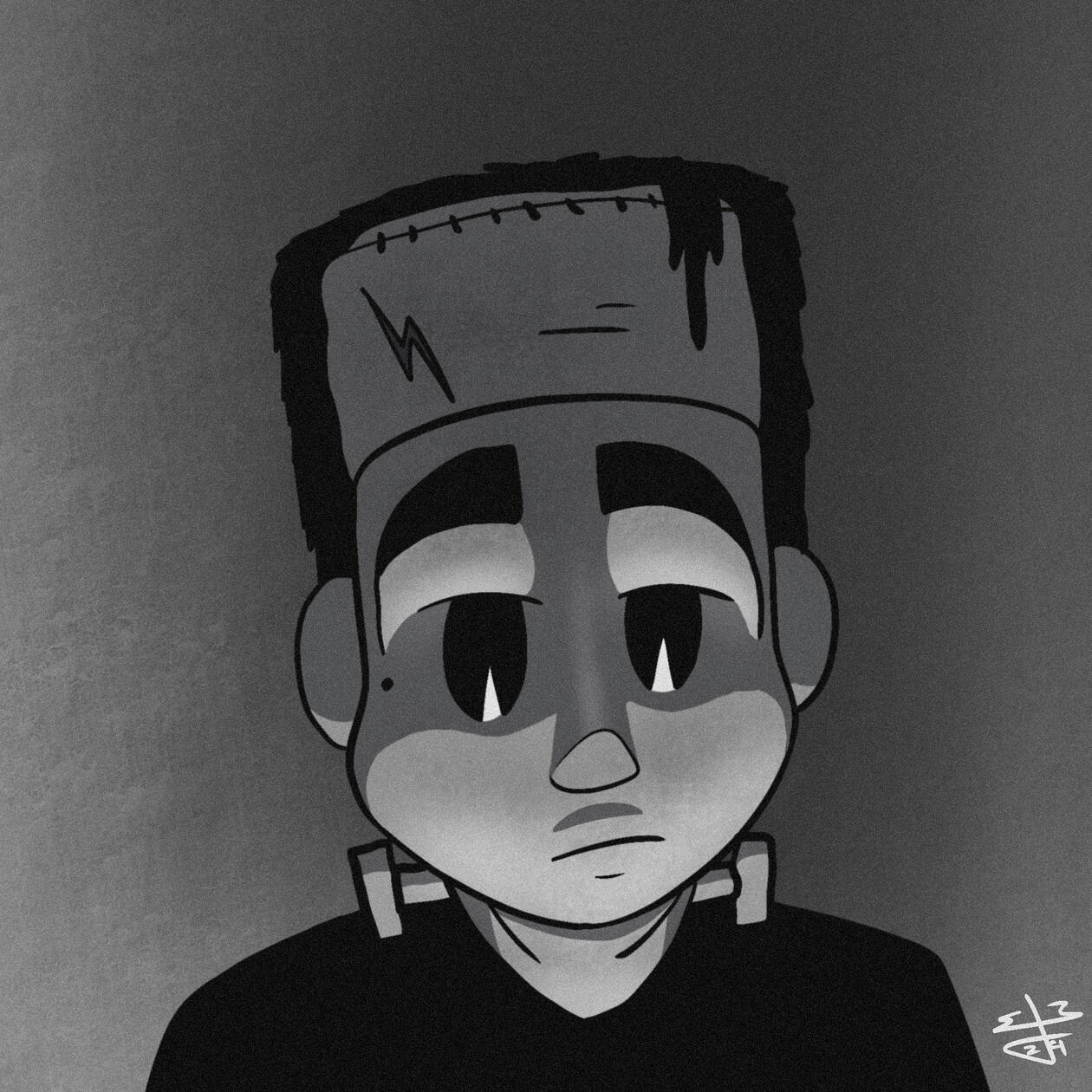 EOC Murphy has been dressed up for this occasion as Doctor Frankenstein’s hideous creation!